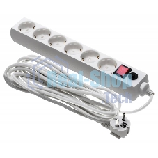 Сетевой фильтр Buro 600SH-16-5-W 5 м (6 розеток) белый (коробка)