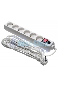 Сетевой фильтр Buro 600SH-16-5-W 5 м (6 розеток) белый (коробка)