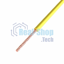 Провод ПГВА Rexant 1х0.50 мм², Cu, желтый, бухта 500 м