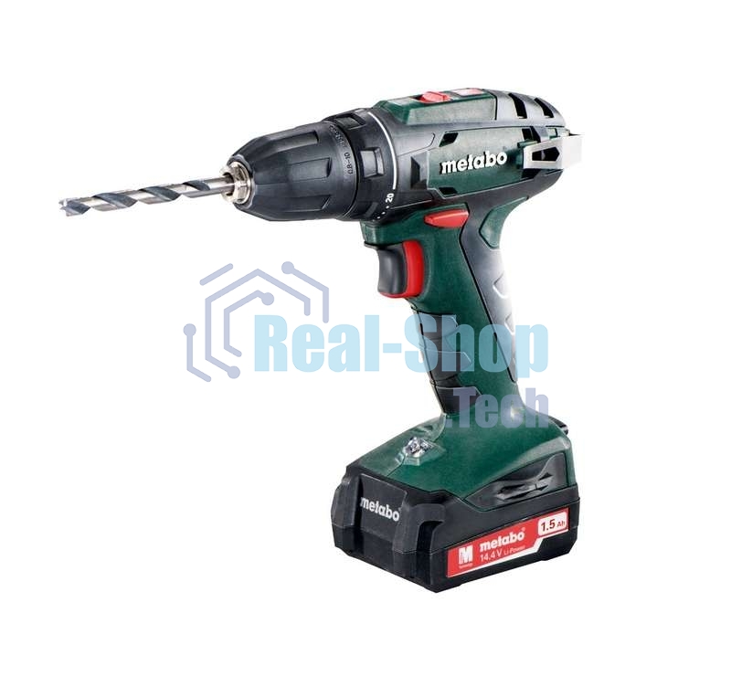 Дрель-шуруповерт аккумуляторная Metabo BS 14.4 602206550, Аккумуляторный, 14.4В, 2 АКБ, Кейс