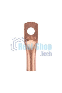 Наконечник медный Rexant ТМ 35-8-9 (35мм² - Ø8мм) (в упак. 50 шт.)