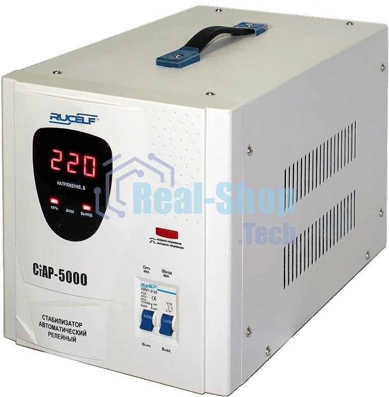 Стабилизатор СТАБИК СтАР-5000однофазный, цифровой 220В 5000ВА вх.:140-270В