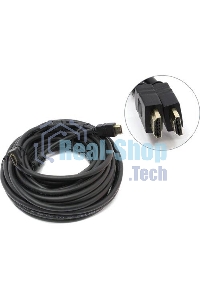 Кабель HDMI v.1.4 10м Telecom, 2 фильтра, 19M -19M, с позолоченными контактами