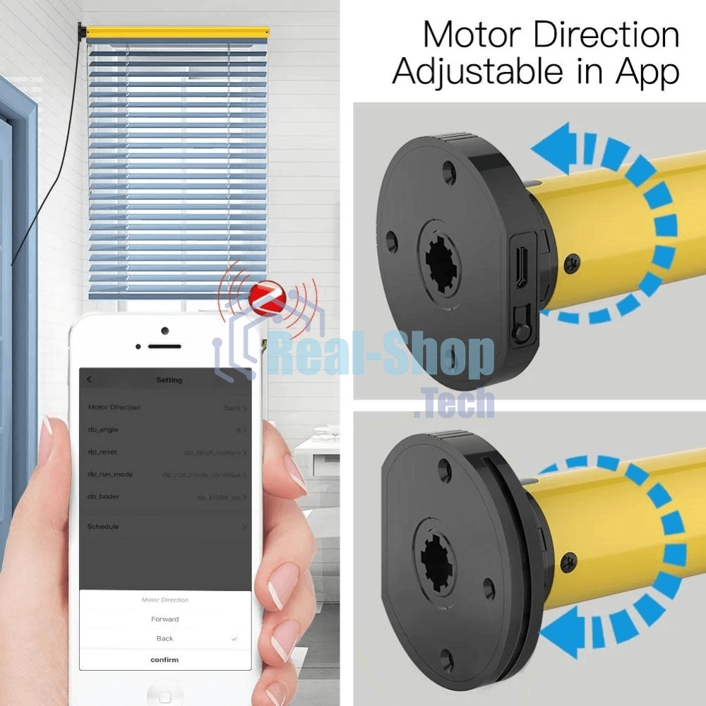 Привод MOES Motor ZC-AM25, Zigbee, DC 5В, 1600 мА