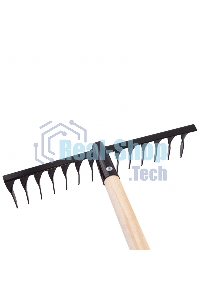 Грабли Сибртех 14-зубые, 350мм, с черенком, витые