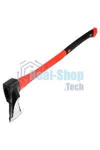 Топор-колун Matrix с клиновидным полотном 3000 г, фибергласовое обрезиненное топорище 900 мм