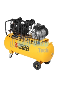 Компрессор воздушный Denzel BCV2200/100 рем. привод, 2,2 кВт, 100 л, 370 л/мин