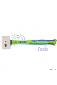 Киянка резиновая Сибртех, 450г, белая резина, фибергласовая рукоятка