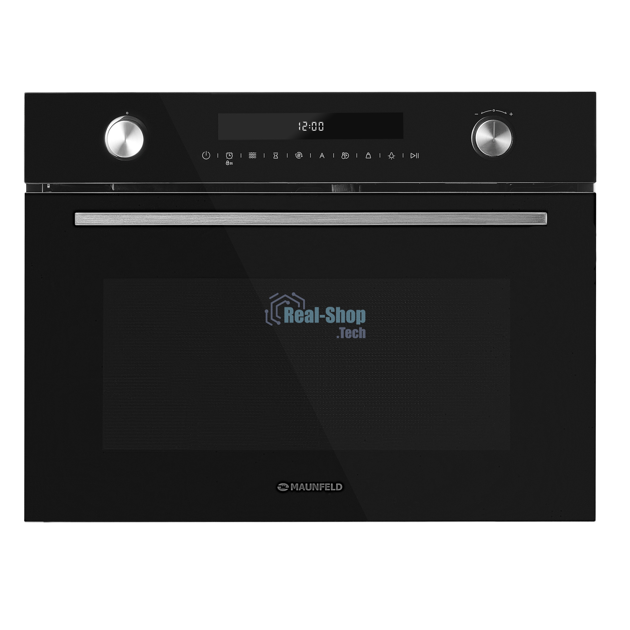 Компактный духовой шкаф с функцией СВЧ Maunfeld MCMO5015MFB