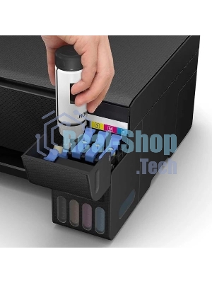 МФУ струйное Epson L3550 (C11CK59405), A4, цветной, печ. до 15 стр/мин. (ч/б) до 8 стр/мин. (цвет), скан. до 11 стр/мин. (ч/б) 28 стр/мин. (цвет), 4800 x 1200 dpi (печать) 1200x2400dpi (скан.), USB, Wi-Fi, Air Print