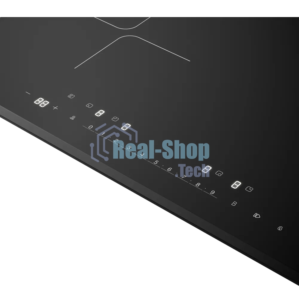 Варочная поверхность Kuppersberg/Варочная поверхность Kuppersberg, индукция, High-Tech, 9 уровней мощности, inverter, таймер, пауза, Booster, автоматическое отключение, Flexi-zone, слайдерное управление, поддержание тепла, черный