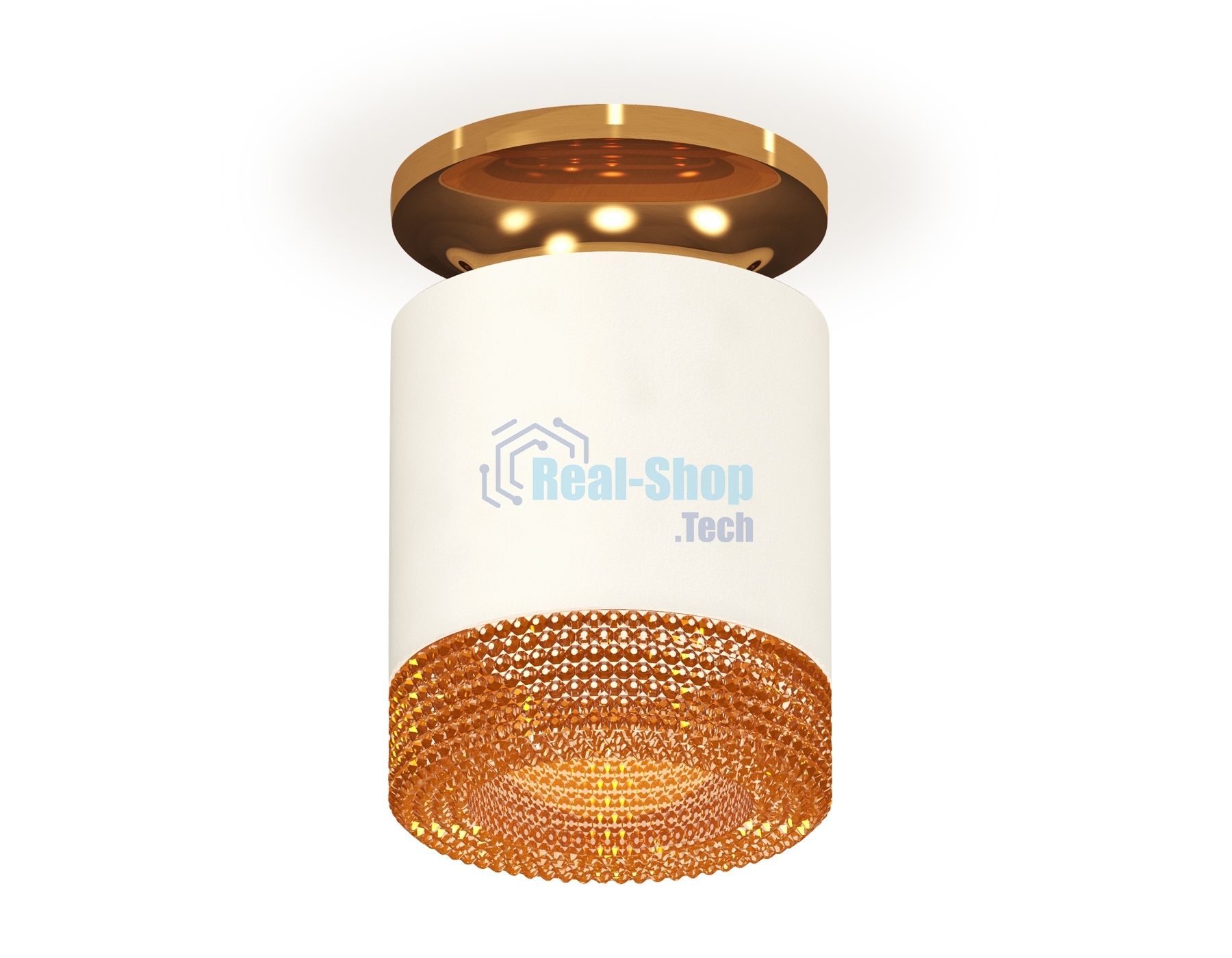 Светильник Ambrella Light XS7401123 SWH/PYG/CF белый песок/золото желтое полированное/кофе MR16 GU5.3 (N7929, C7401, N7195)