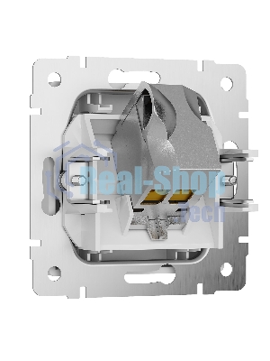 Розетка Ethernet RJ-45 cat. 6A экранированная (белый)