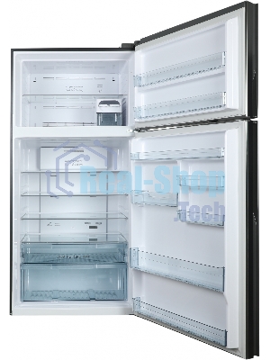 Холодильник Hitachi R-V660PUC7-1 BSL серебристый бриллиант двухкамерный инвертер 405/145л морозилка сверху, No Frost