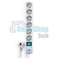 Фильтр-удлинитель PowerCube PRO (SPL(5+1)-16B-P-5М) 5.0 м, LC контур - подавление В/Ч помех, 16А/3,5 кВт