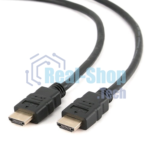 Кабель Cablexpert HDMI CC-HDMI4-15, 19M/19M, v2.0, медь, позол.разъемы, экран, 4.5м, черный, пакет