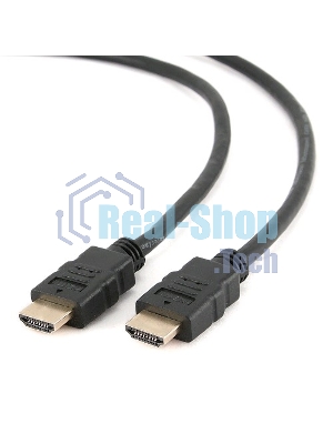 Кабель Cablexpert HDMI CC-HDMI4-15, 19M/19M, v2.0, медь, позол.разъемы, экран, 4.5м, черный, пакет