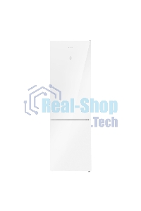 Холодильник Maunfeld MFF200NFW белый глянц. двухкамерный 271/106л морозилка снизу
