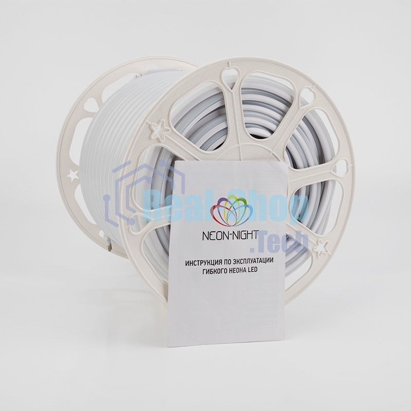 Гибкий неон Neon-night LED SMD, форма – D, 16х16 мм, теплый белый, 120 LED/м, бухта 50 м