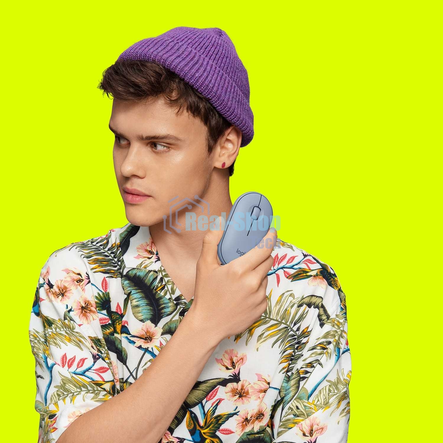 Мышь беспроводная Logitech Pebble M350 серый, 1000 dpi, радиоканал, Bluetooth, USB, кнопки - 3