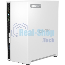 Сетевое хранилище SMB QNAP TS-233 NAS 2 HDD trays. ARM 4-core Cortex-A55 2.0GHz, ram 2 Gb (max), 1x1GbE, 2xUSB 2.0 port,1xUSB 3.2 Gen 1