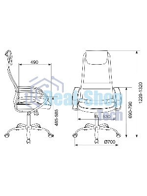 Кресло Бюрократ CH-608SL/BLACK TW-01 TW-11 черный, сетка