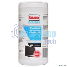 Салфетки Buro BU-All_screen для экранов мониторов/плазменных/ЖК телевизоров/ноутбуков туба 100шт влажных