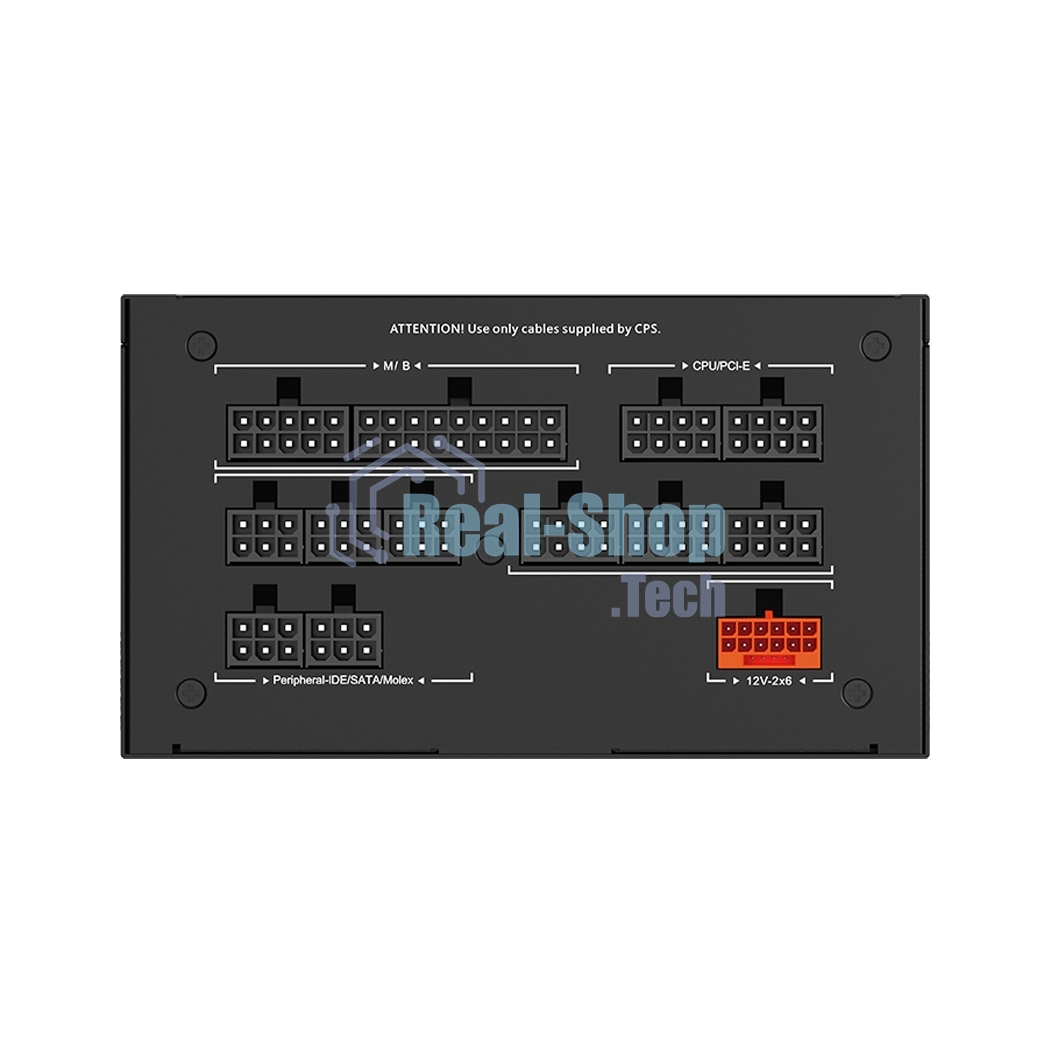 Блок питания PCCooler P5-YS850-G1F, 850Вт, 80 PLUS Gold, 135мм, модульный, черный