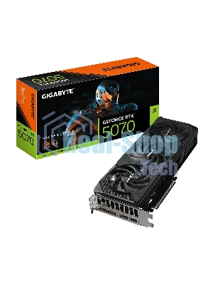 Видеокарта Gigabyte PCI-E GV-N5070WF3OC-12GD 1.0 NVIDIA GeForce RTX 5070 12Gb 192bit GDDR7 2805/28000 HDMIx1 DPx3 HDCP Ret