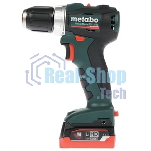 Дрель-шуруповерт Metabo PowerMaxx BS 12 6010365000, 12 В, 2 Ач, 40 Нм, щеточный