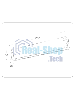 Управляемый светодиодный светильник для шинопровода Magnetic Ambrella light GL1262 BK черный IP20 9W 3000K-6400K 220V 120° 232*25*42 (Без ПДУ)