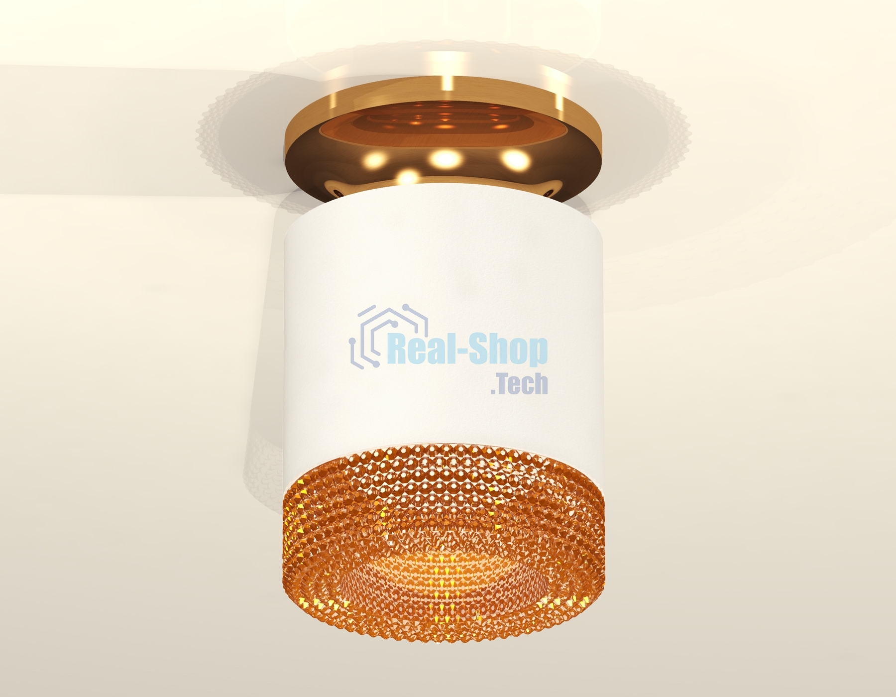 Светильник Ambrella Light XS7401123 SWH/PYG/CF белый песок/золото желтое полированное/кофе MR16 GU5.3 (N7929, C7401, N7195)