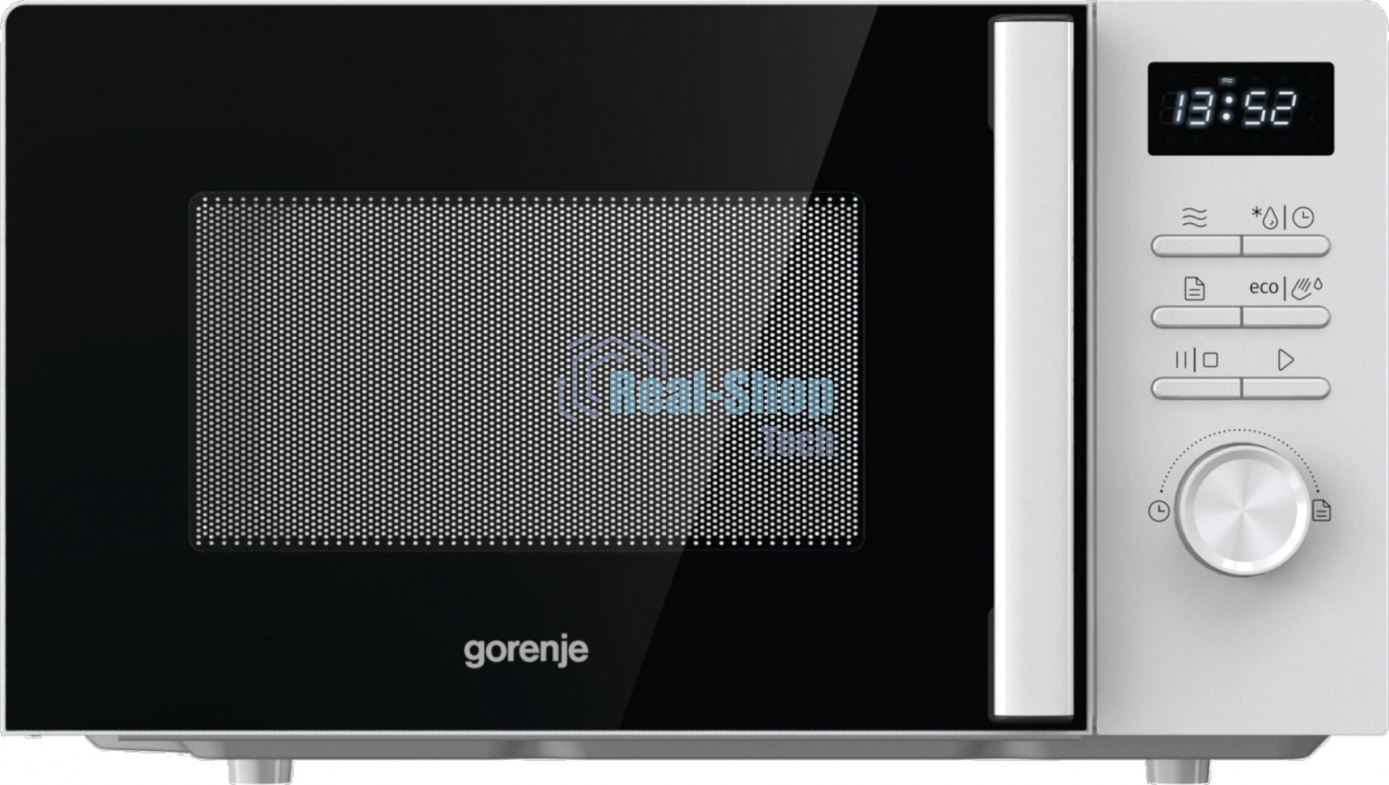 Микроволновая печь Gorenje MO20A3WH белый, 20 л, 800 Вт, переключатели - кнопки, поворотный механизм
