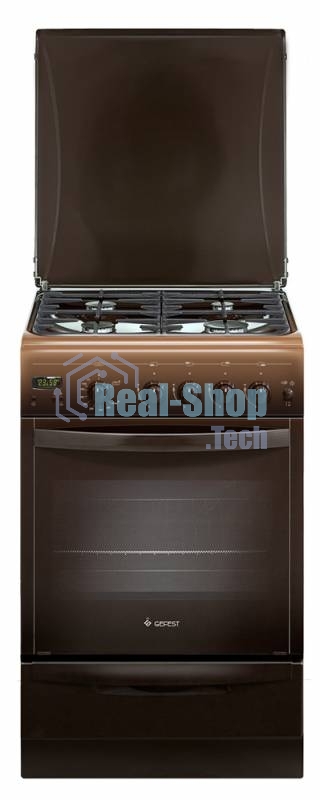 Плита газовая Gefest ПГ 5100-03 0001 коричневый, конфорок 4 шт, духовка 52 л, 50 см x 85 см x 58.5 см