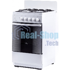 Плита Комбинированная Flama AK 1416 W белый (без крышки) реш.эмаль