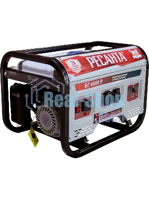 Электрогенератор бензиновый Ресанта БГ 4000 Р, 3 кВт, 66 дБ, 40.8 кг