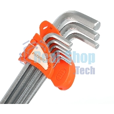 Набор ключей PATRIOT SKH-9EL, шестигранные с шаром, экстра длинные, 1,5-10мм, CRV, 9 шт