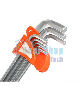 Набор ключей PATRIOT SKH-9EL, шестигранные с шаром, экстра длинные, 1,5-10мм, CRV, 9 шт