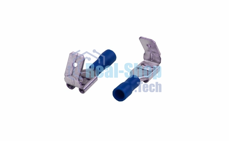 Клемма плоская Rexant изолированная гнездо 7.4 мм + штекер - 6.3 мм 1.5-2.5 мм² (РПи-О 2.5-(6.3)/РПИо 2.5-7.5)