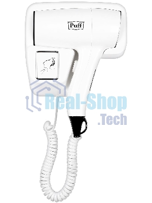 Фен Puff 1201 белый, 1200 Вт