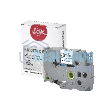 Кассета с лентой S'OK by Sakura Printing TZES241 для Brother, черный на белом, 18мм/8м, наклейка