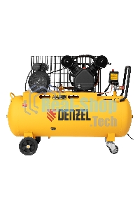 Компрессор воздушный Denzel BCV2200/100 рем. привод, 2,2 кВт, 100 л, 370 л/мин