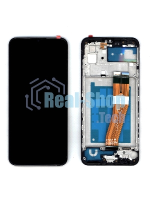 Дисплей для Samsung Galaxy A03 SM-A035F черный с рамкой