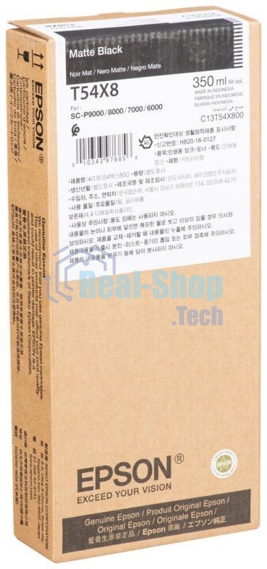 Картридж струйный Epson C13T54X800 Matte черный Ink (350 мл) для SureColor SC-P6000, SC-P7000, SC-P7000V, SC-P8000, SC-P9000, SC-P9000V