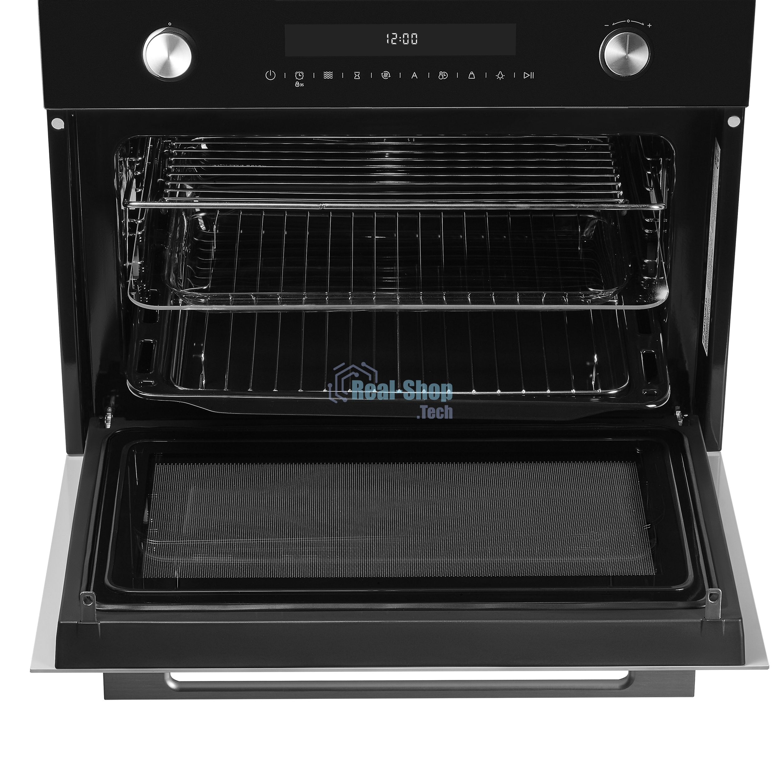 Компактный духовой шкаф с функцией СВЧ Maunfeld MCMO5015MFB