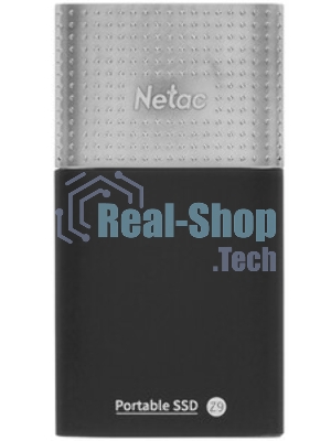 Внешний SSD Netac Z9, 250 Gb, USB 3.2 Gen 2 Type-C, R/W 550/480, черный