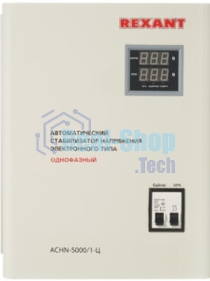 Стабилизатор напряжения настенный Rexant АСНN-5000/1-Ц