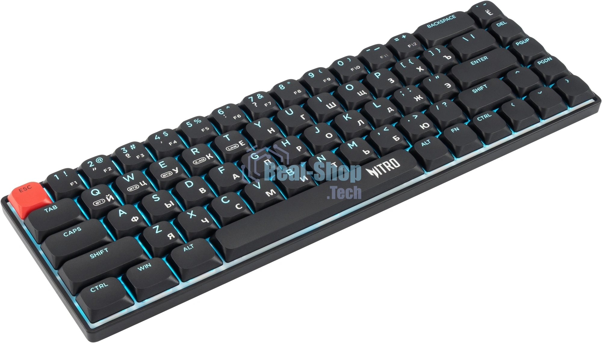 Клавиатура Acer OKR400 гибридная, USB Type-A, Bluetooth, радиоканал, чёрный