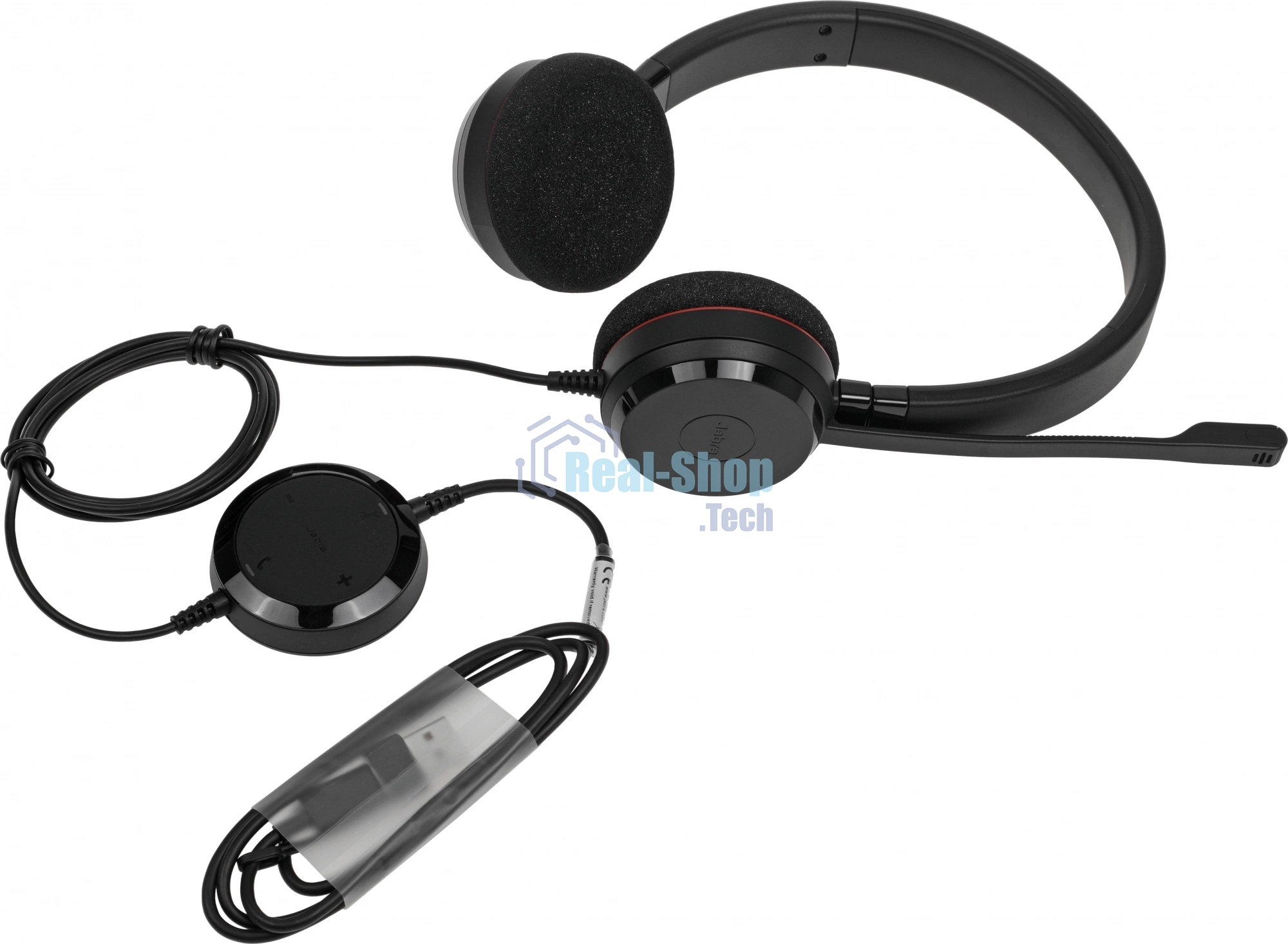 Гарнитура Jabra Evolve 20 MS Stereo USB чёрный, проводная