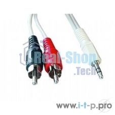 Кабель аудио Gembird Jack3.5/2xRCA, 1.5м